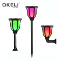 OKELI 18w IP65 Waterproof Colourful Solar Outdoor Lighting LED Garden Solar Light
